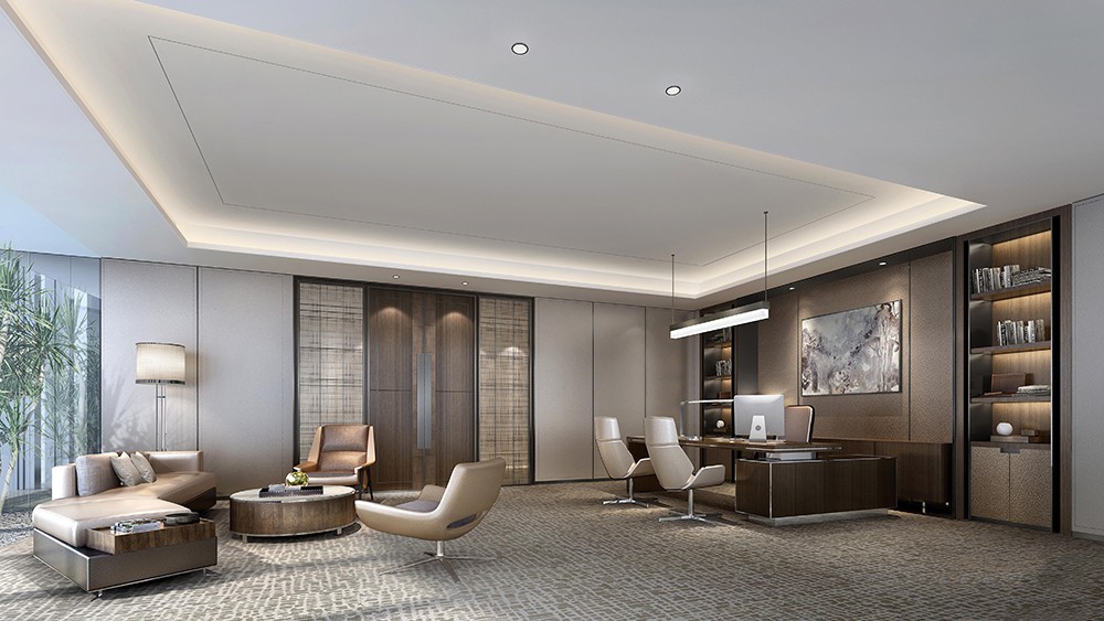 1300平米鄭州辦公樓裝修設計效果圖