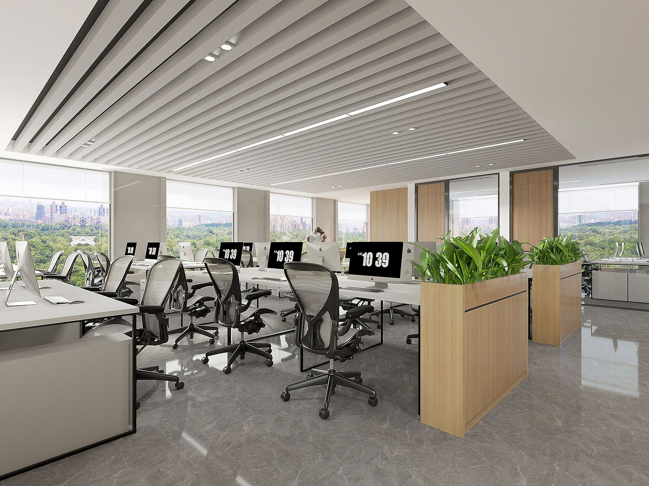 235平米鄭州辦公室裝修設計效果圖