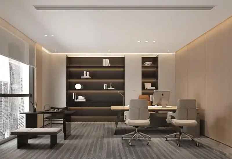 鄭州辦公室裝修設計：吊柜的安裝與承重測試