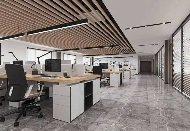  鄭州寫字樓裝修設計的地面材料：耐磨與美觀的平衡