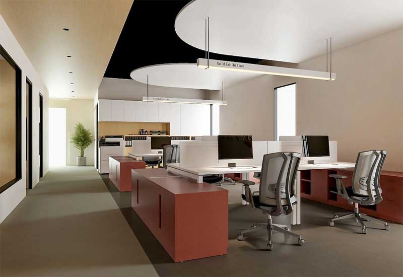 鄭州學校辦公室設計多功能區應用